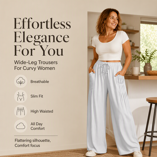 ✨ Easy Everyday Style | Women’s Cotton Linen Wide-Leg Pants