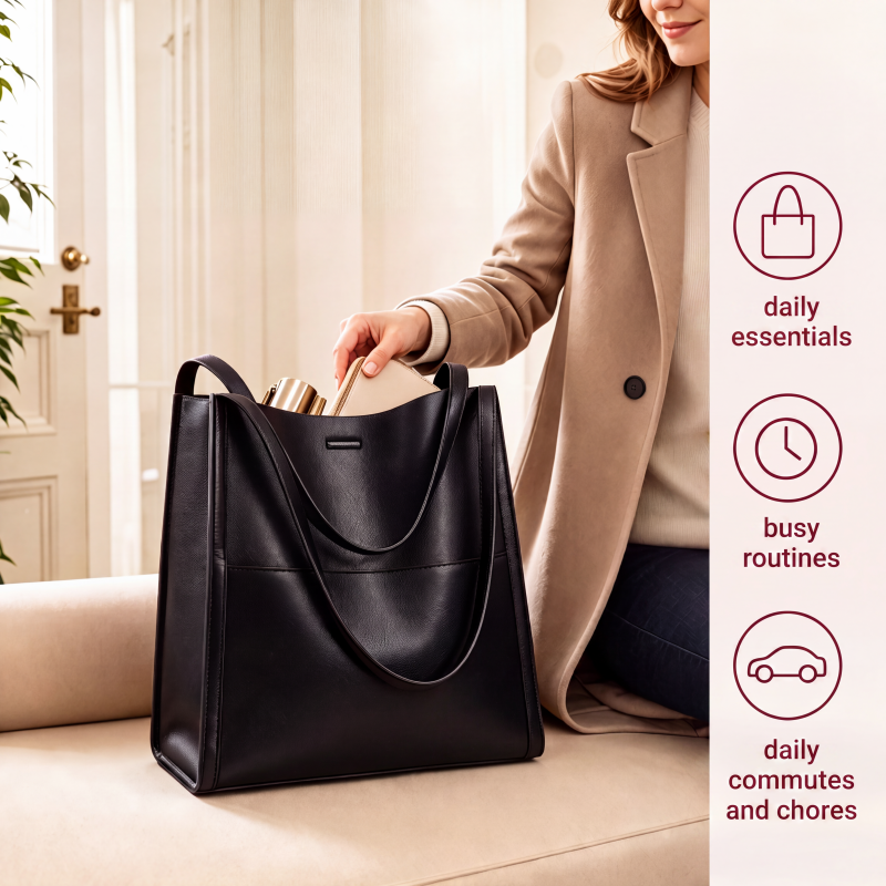 ⌛Limited-Time Offer-Versatile PU leather handbag and crossbody bag