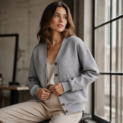 ⌛Limited-Time Offer-Women's Casual Quilted Button Down Jacket