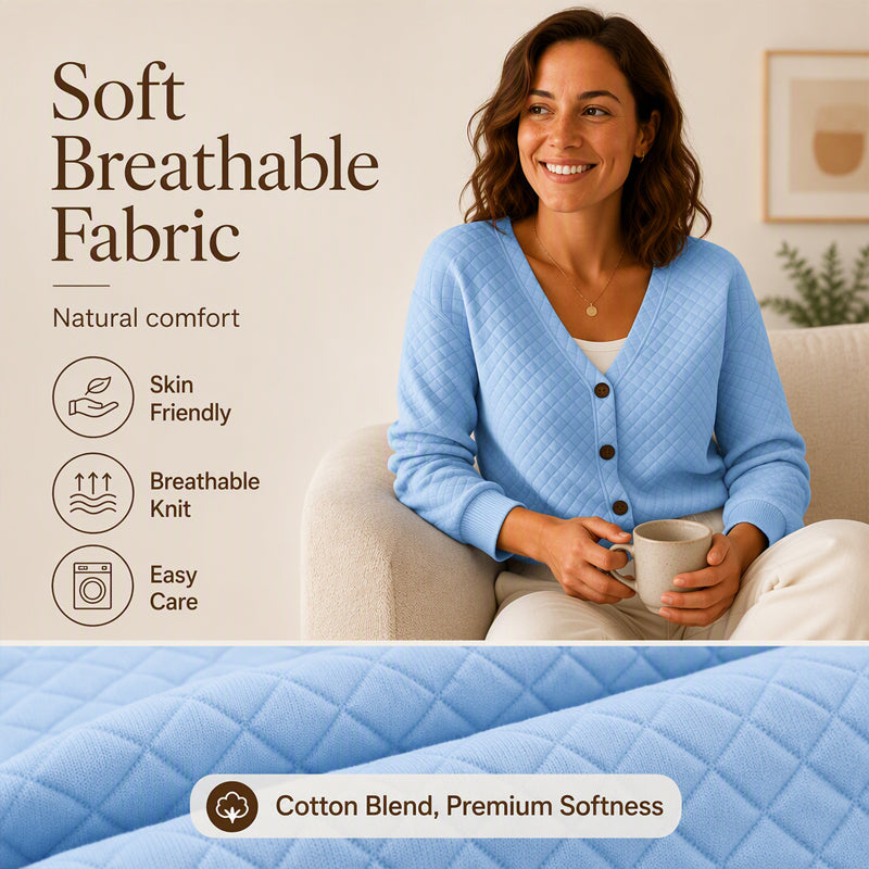 ⌛Limited-Time Offer-Women's Casual Quilted Button Down Jacket