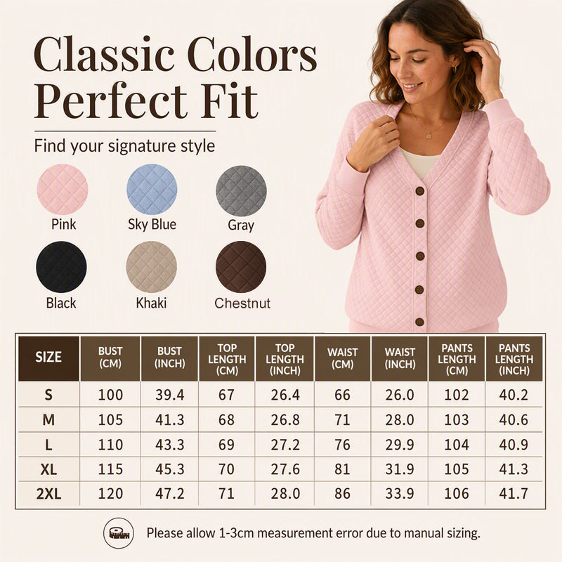⌛Limited-Time Offer-Women's Casual Quilted Button Down Jacket