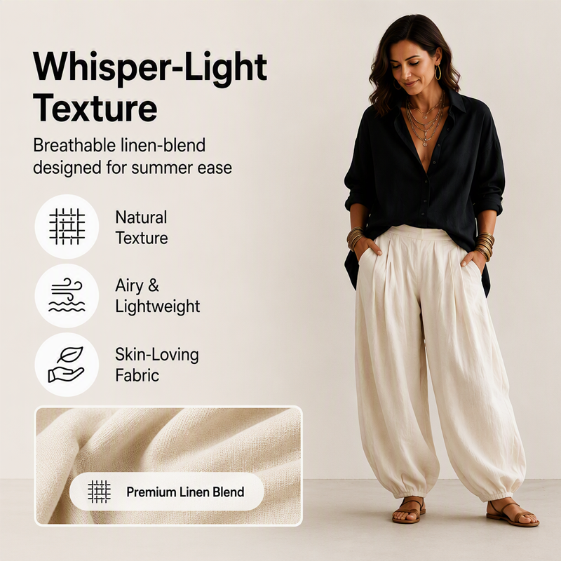 ⏰🍂Autumn Early Bird Sale--Women's Loose Shirt & Draped Pants Set