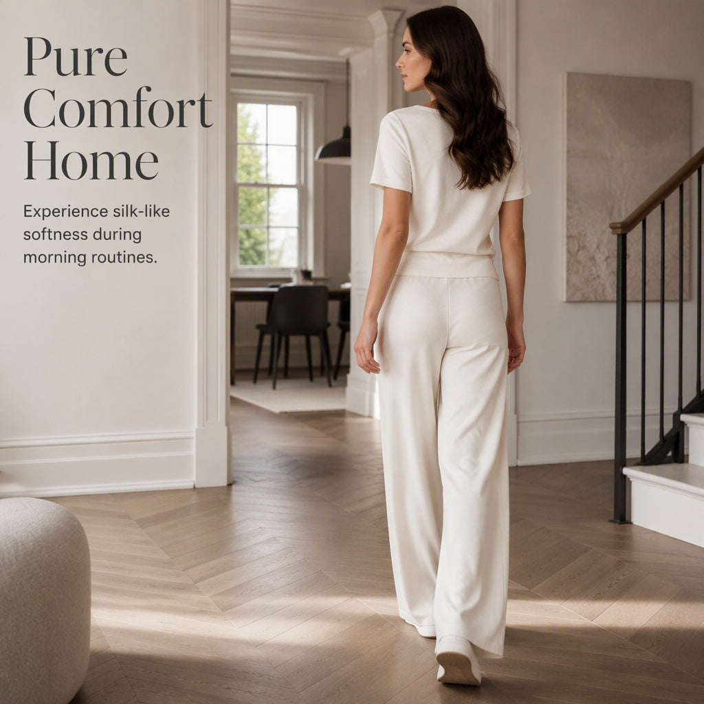 ⌛Limited-Time Offer-Women's Top & Wide-Leg Pants 2-Piece Set