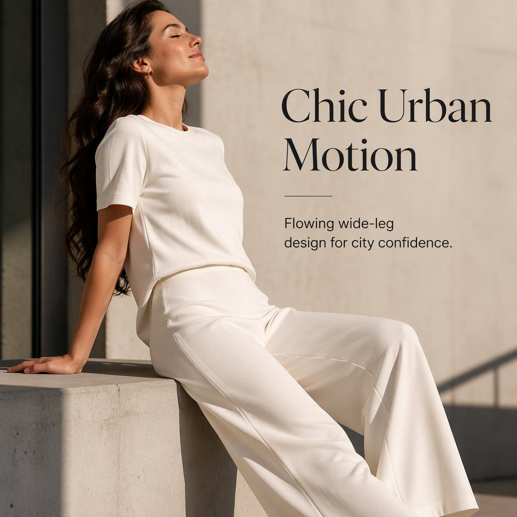 ⌛Limited-Time Offer-Women's Top & Wide-Leg Pants 2-Piece Set