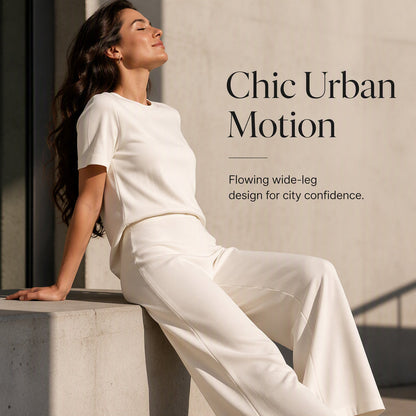 ⌛Limited-Time Offer-Women's Top & Wide-Leg Pants 2-Piece Set