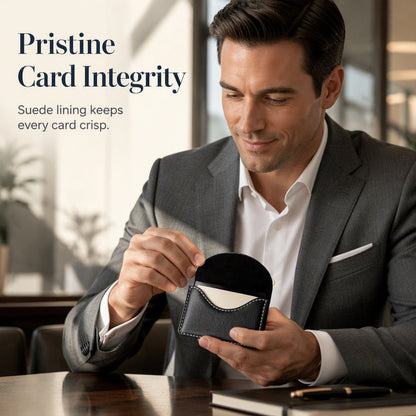 ⌛Limited-Time Offer-Slim PU Leather Business Card Holder