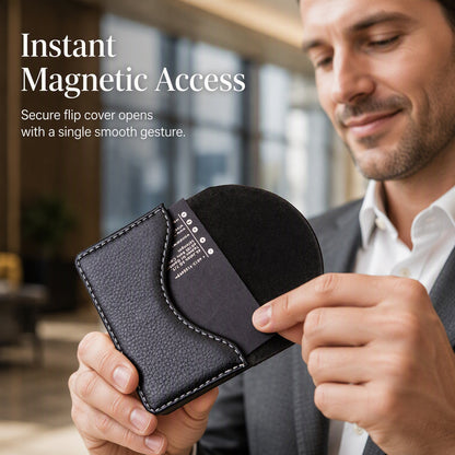 ⌛Limited-Time Offer-Slim PU Leather Business Card Holder