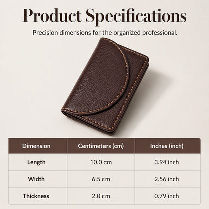 ⌛Limited-Time Offer-Slim PU Leather Business Card Holder