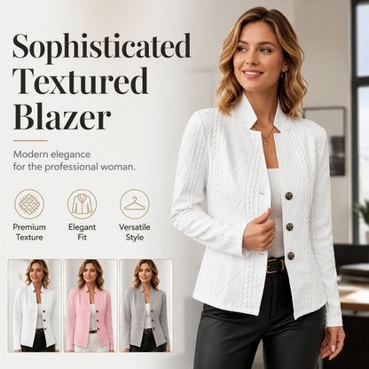🍁New Fall Collection-Women's Textured Button Down Blazer Jacket