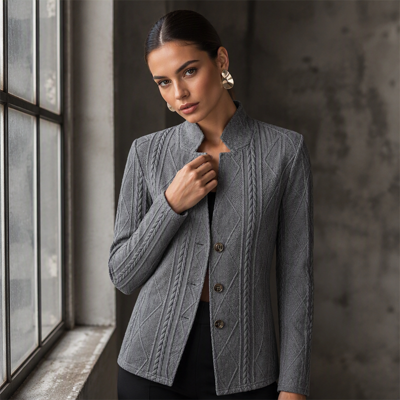 🍁New Fall Collection-Women's Textured Button Down Blazer Jacket