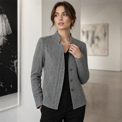 🍁New Fall Collection-Women's Textured Button Down Blazer Jacket
