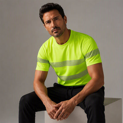 Men's Color-Block Striped T-Shirt