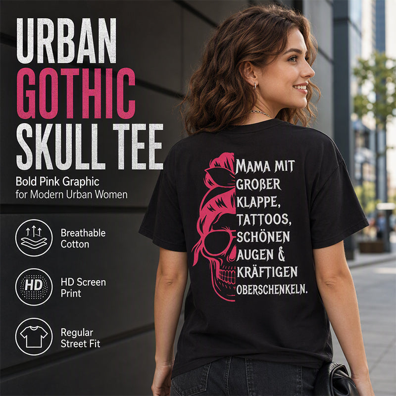 ⌛Limited-Time Offer-Women's Skull Graphic Print T-Shirt