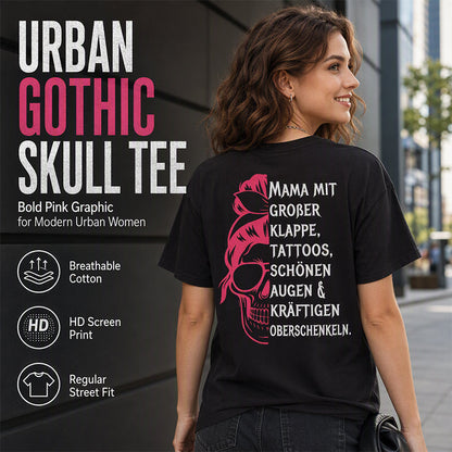 ⌛Limited-Time Offer-Women's Skull Graphic Print T-Shirt