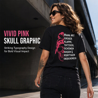 ⌛Limited-Time Offer-Women's Skull Graphic Print T-Shirt