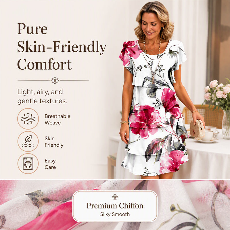 ⌛Limited-Time Offer-Women's Summer Floral Chiffon Dress