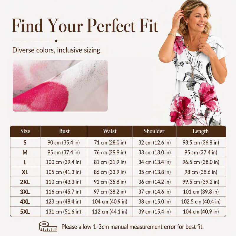 ⌛Limited-Time Offer-Women's Summer Floral Chiffon Dress