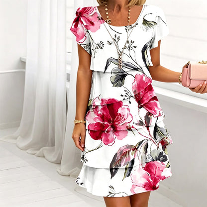 ⌛Limited-Time Offer-Women's Summer Floral Chiffon Dress