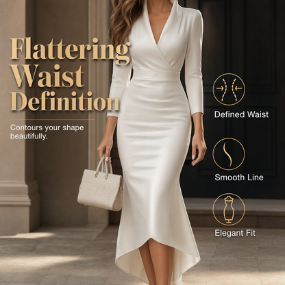 ✨New Arrivals & Special Offers-Women's Elegant Satin Midi Dress