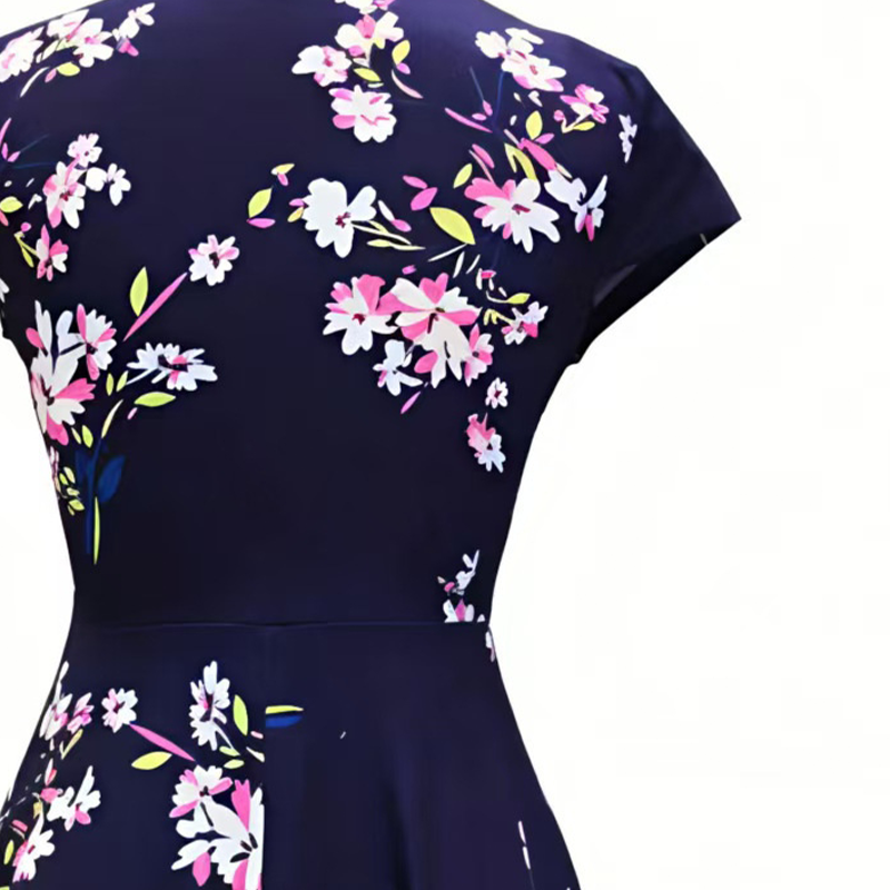 ⌛Limited-Time Offer-Women's Elegant Printed Dress with Pockets