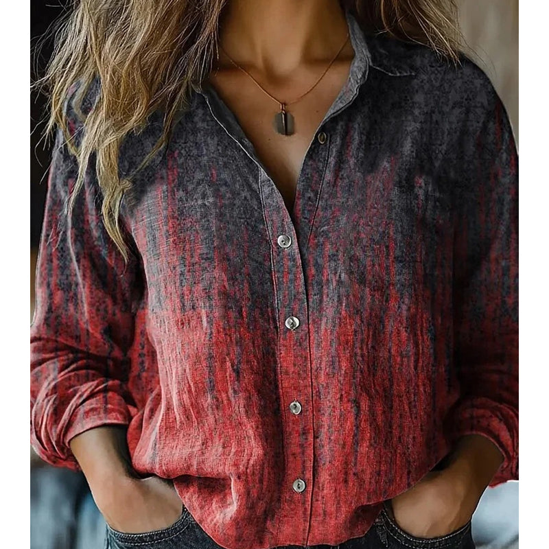 ⌛Limited-Time Offer-Women's Vintage Printed Casual Shirt