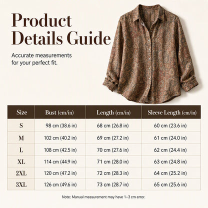 ⌛Limited-Time Offer-Women's Vintage Printed Casual Shirt