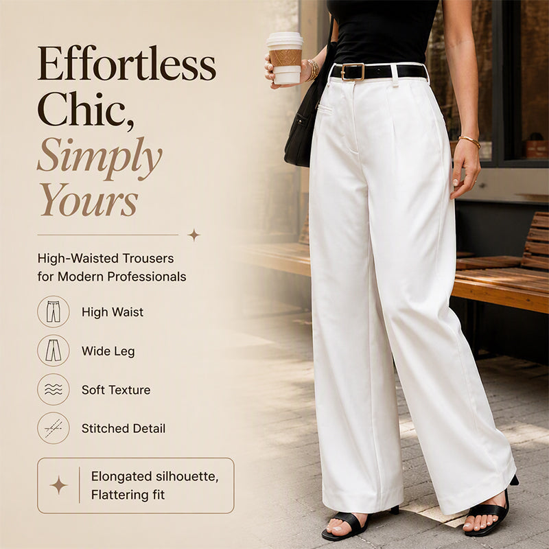 Women's Loose Wide Leg Suit Pants