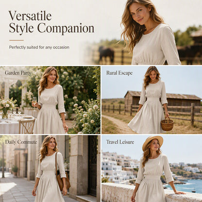 ⌛Limited-Time Offer-Women's Casual Cinched Waist Dress