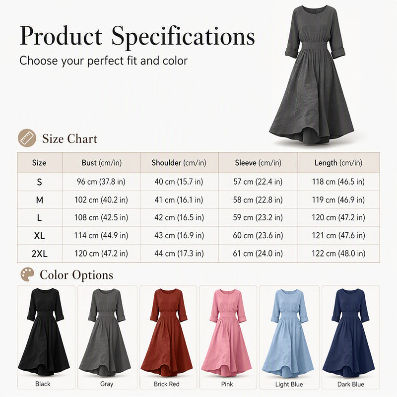 ⌛Limited-Time Offer-Women's Casual Cinched Waist Dress