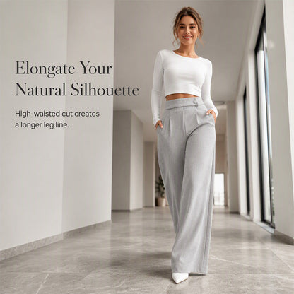 ✨New Arrivals & Special Offers-Women's Elegant  High Waist Wide Leg Pants