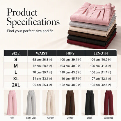 ✨New Arrivals & Special Offers-Women's Elegant  High Waist Wide Leg Pants