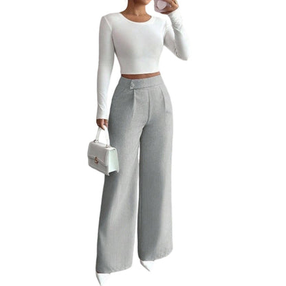 ✨New Arrivals & Special Offers-Women's Elegant  High Waist Wide Leg Pants