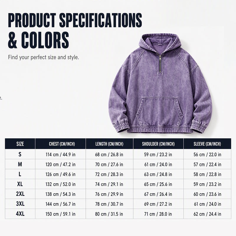 ✨New Arrivals & Special Offers-Men's Casual Half-Zip Denim Jacket