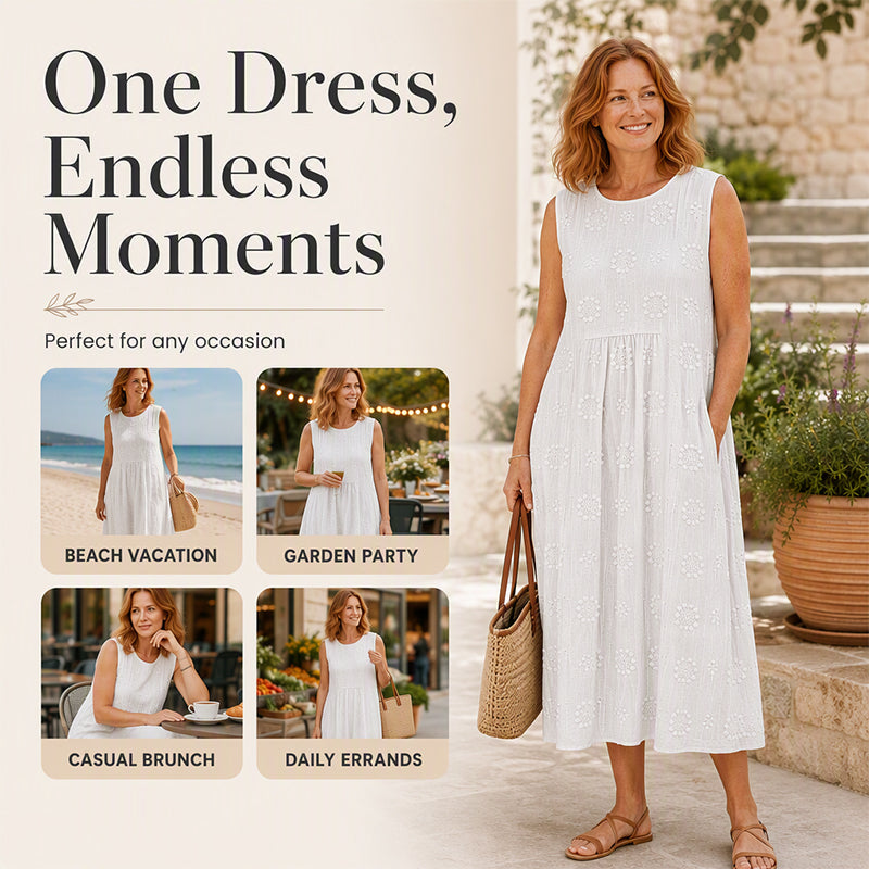 ✨New Arrivals & Special Offers-Women's Sleeveless Linen Dress