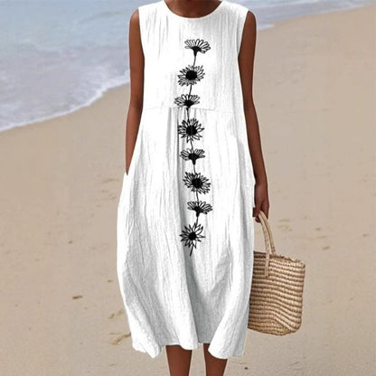 ✨New Arrivals & Special Offers-Women's Sleeveless Linen Dress