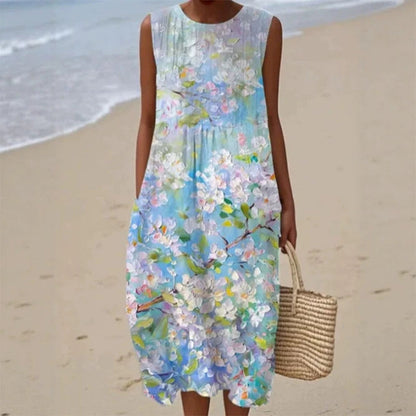 ✨New Arrivals & Special Offers-Women's Sleeveless Linen Dress