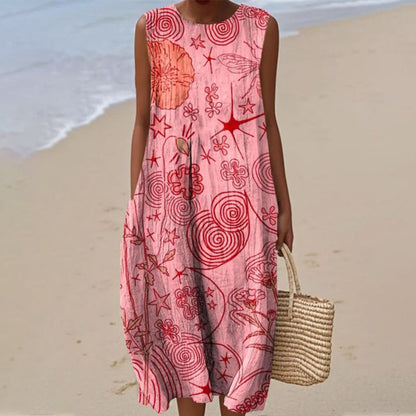 ✨New Arrivals & Special Offers-Women's Sleeveless Linen Dress