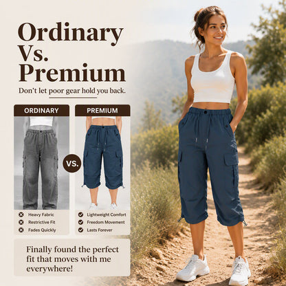 ✨New Arrivals & Special Offers-Women's Lightweight Quick Dry Cargo Capri Pants