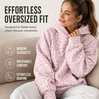 ⌛Limited-Time Offer-Women's Leopard Print Hooded Sweatshirt
