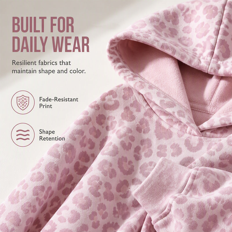 ⌛Limited-Time Offer-Women's Leopard Print Hooded Sweatshirt