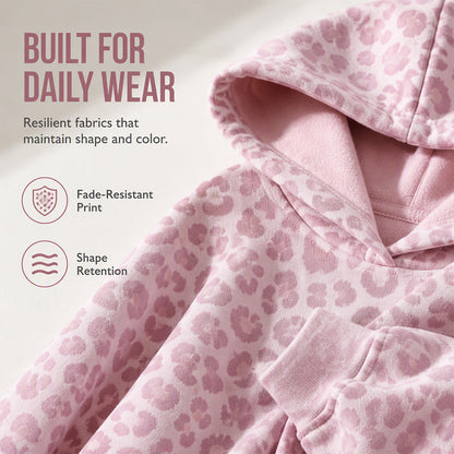 ⌛Limited-Time Offer-Women's Leopard Print Hooded Sweatshirt
