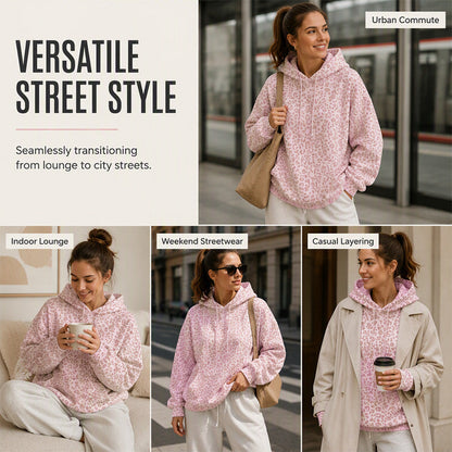 ⌛Limited-Time Offer-Women's Leopard Print Hooded Sweatshirt