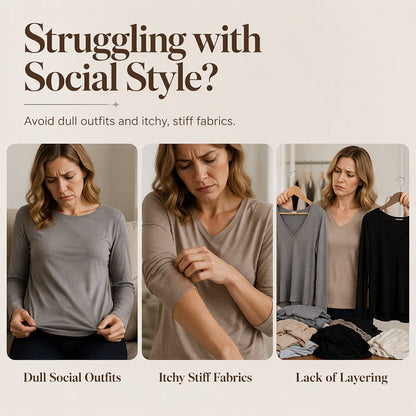 ⌛Limited-Time Offer-Women's Elegant Sequin Patchwork Long Sleeve Top