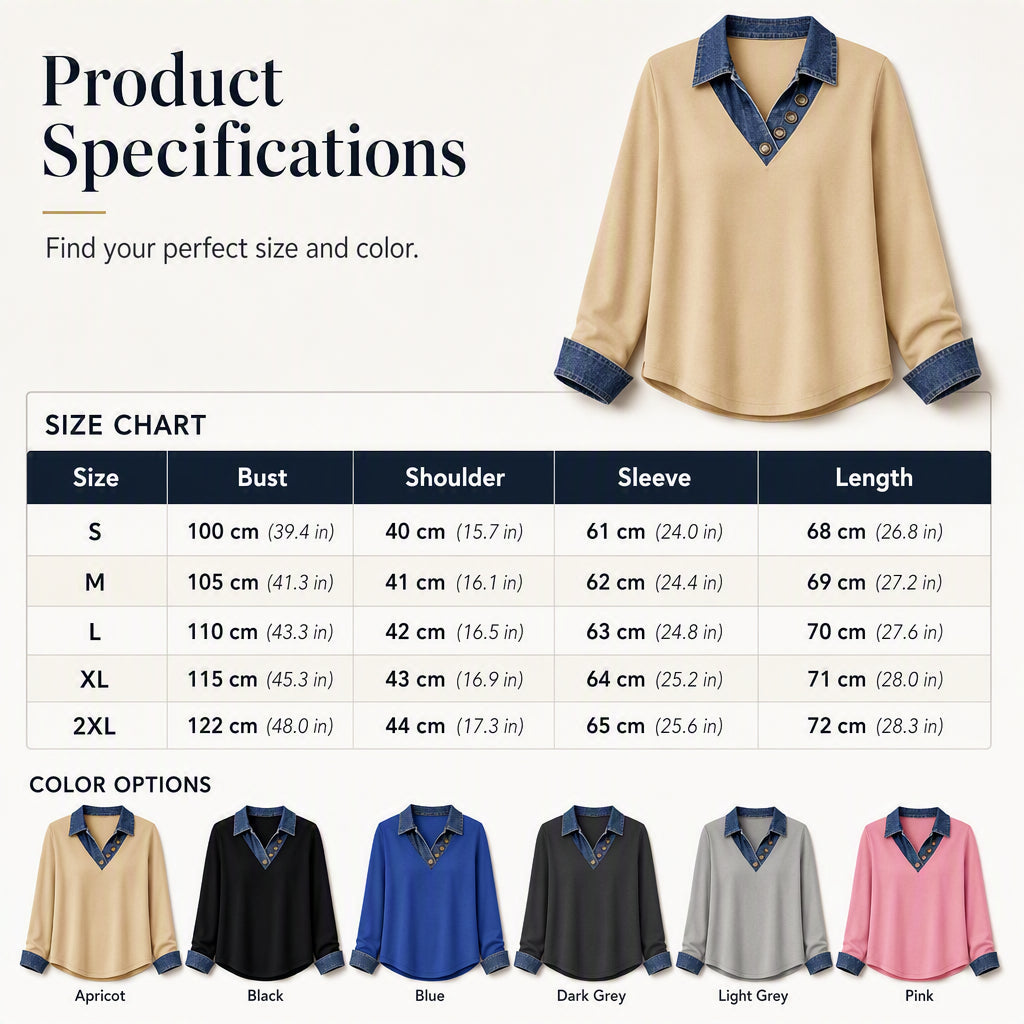 🍁New Fall Collection-Women's Casual Patchwork Long Sleeve Top