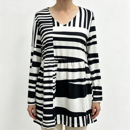 🍁New Fall Collection-Women's Loose Digital Print Round Neck T-Shirt Short Sleeve Casual Top
