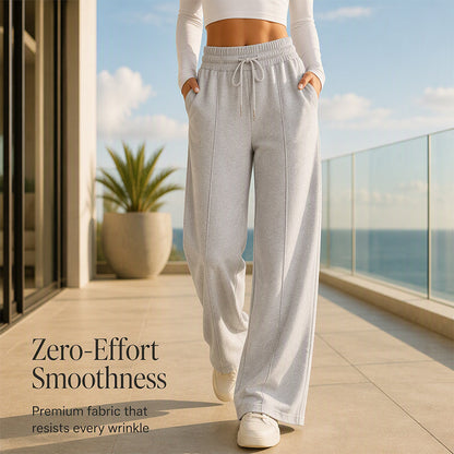 🍁New Fall Collection-Women's Casual Wide-Leg Pants with Drawstring Elastic