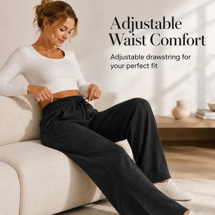 🍁New Fall Collection-Women's Casual Wide-Leg Pants with Drawstring Elastic