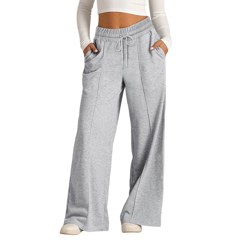 🍁New Fall Collection-Women's Casual Wide-Leg Pants with Drawstring Elastic