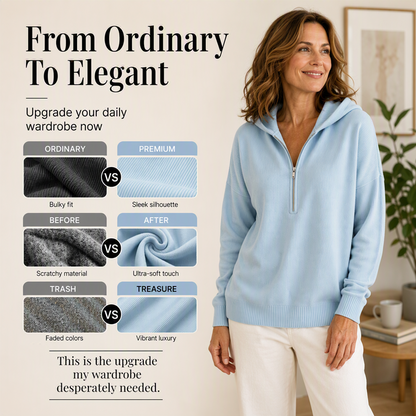 🍁New Fall Collection-Women's Half Zip Hooded Sweatshirt