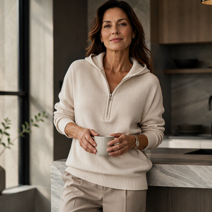 🍁New Fall Collection-Women's Half Zip Hooded Sweatshirt